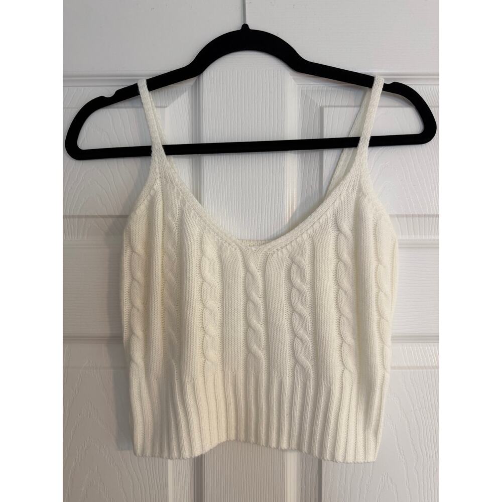 Vintage Cream Knit Tank